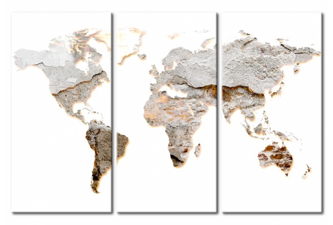 quadro sul vetro acrilico mappa del mondo
