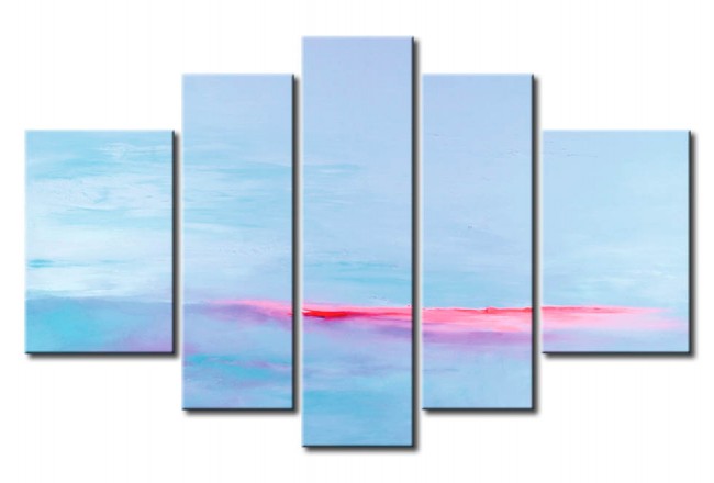 quadro dipinto a mano sorgere del sole tramonto