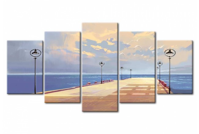 quadro mare molo