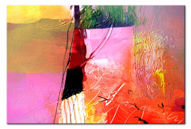 quadro dipinto a mano astrazione estate