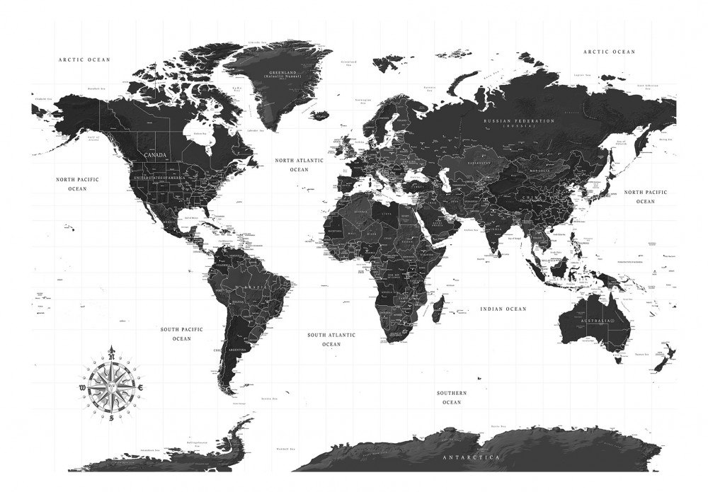 Carta da parati mappamondo