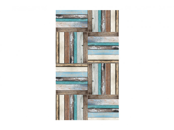 Wooden weave of colors