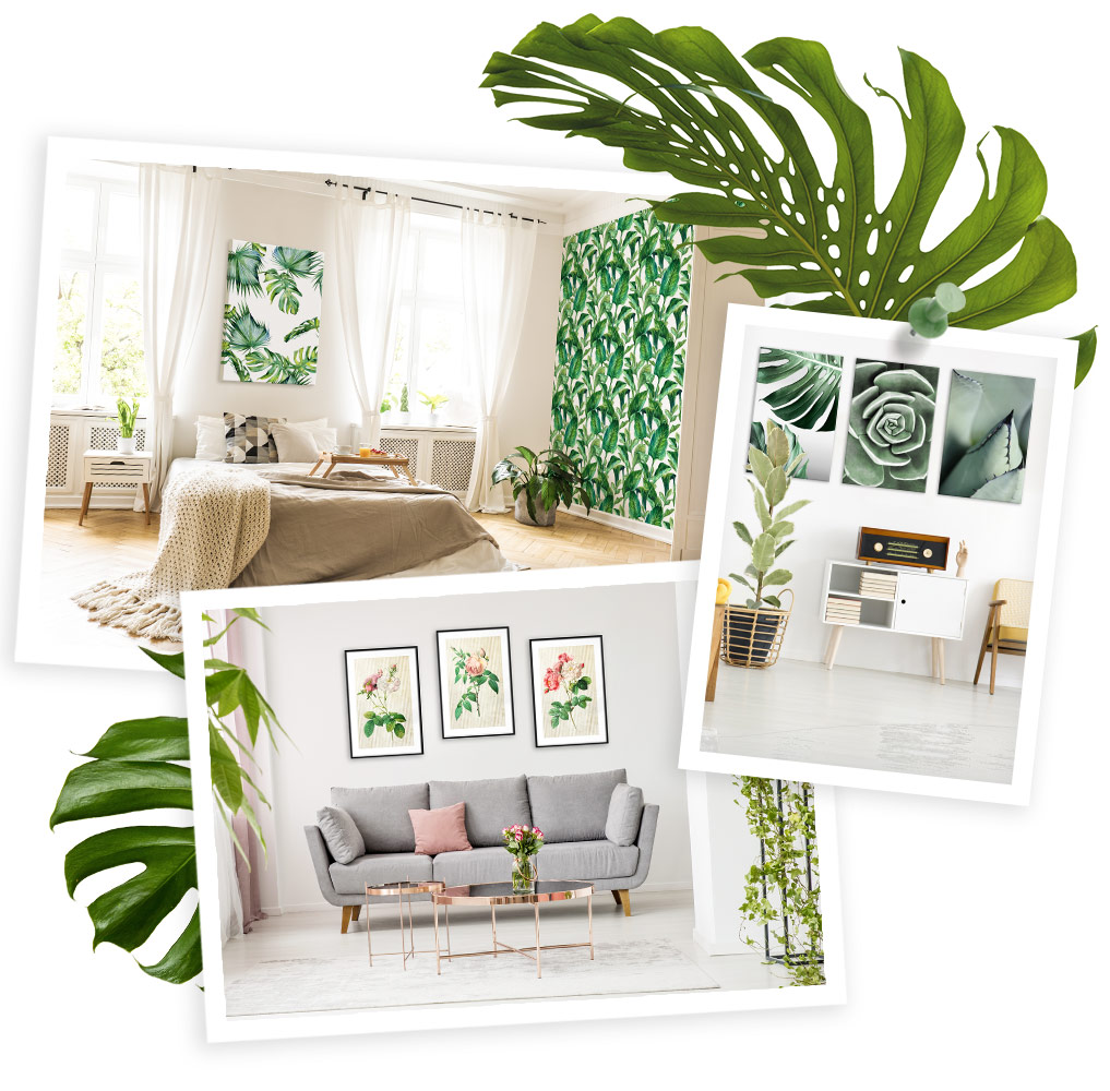 trend botanico decorazioni murali