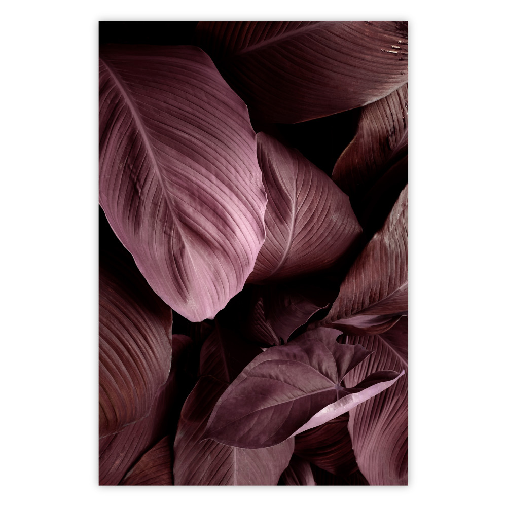poster foglie rosse