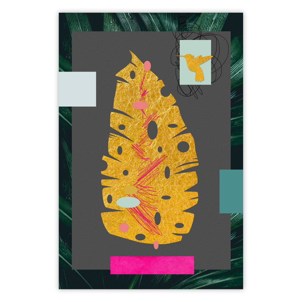 poster foglia d'oro