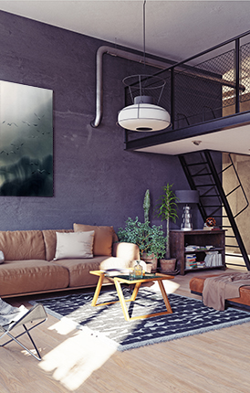 interno in stile newyorkese
