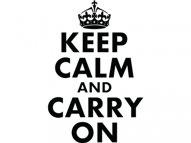 adesivo murale scritta keep calm