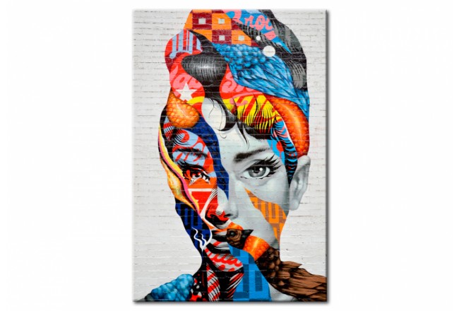 quadro moderno donna colore