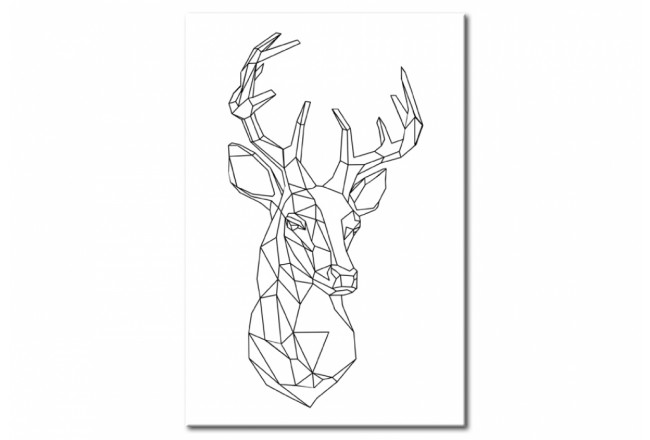 poster cervo stile scandinavo