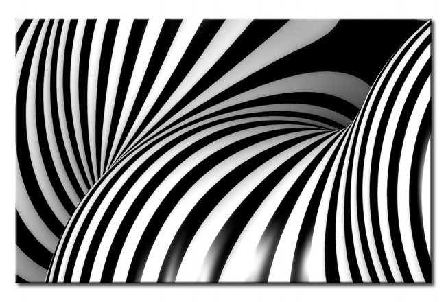 quadro moderno bianco-nero geometria simmetria 3d