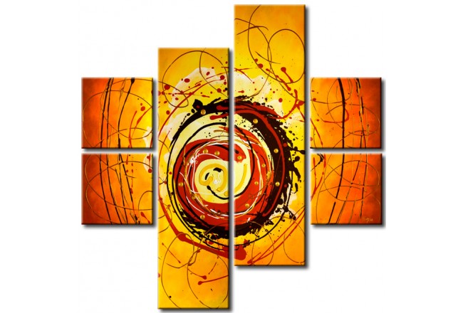 quadro multipannello astratto