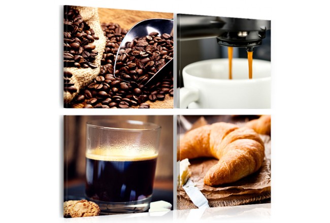 quadro per la cucina caffè colazione brioche