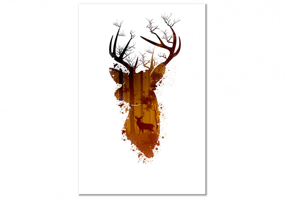 Deer in the Morning (1 Part) Vertical