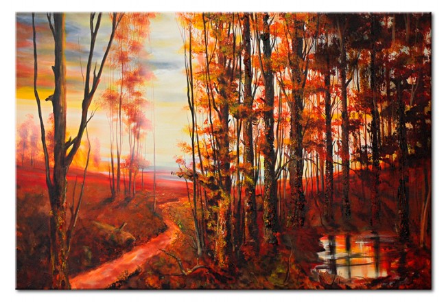 quadro autunno foglie colorate