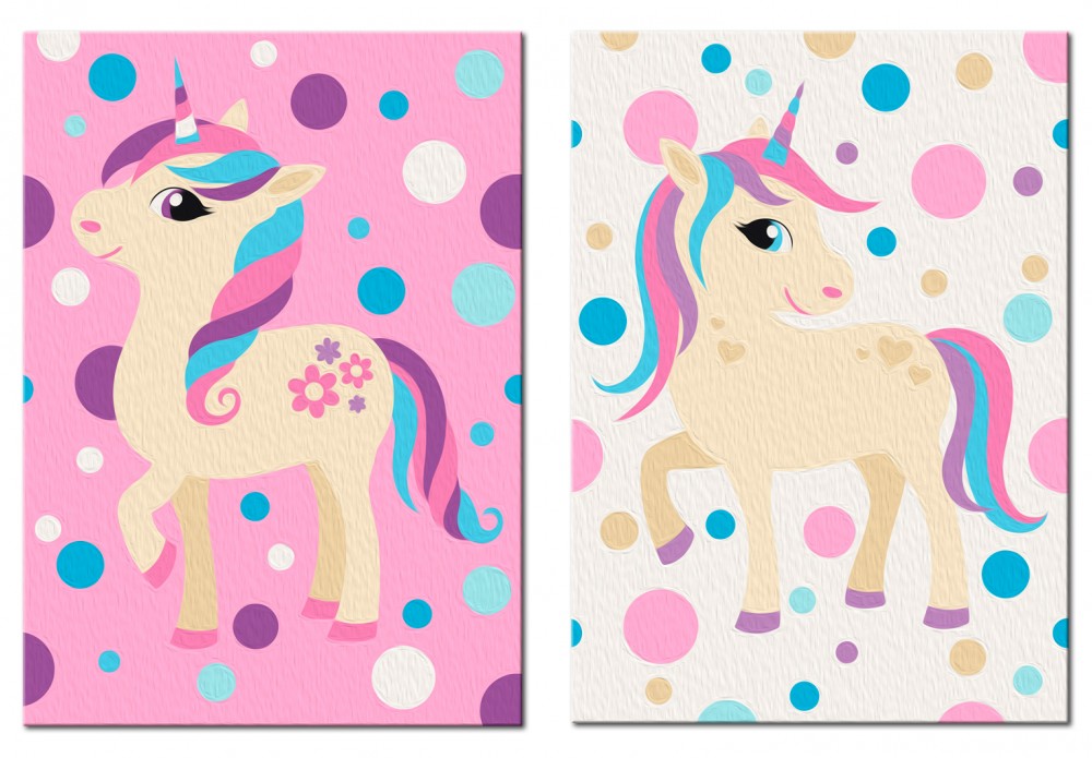 Unicorni (colori pastello) 