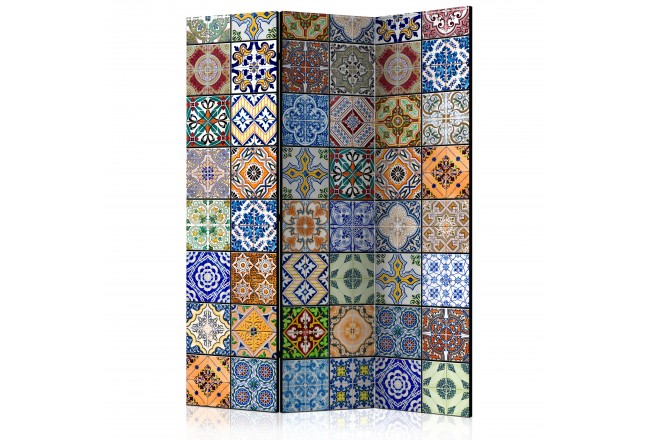 originale paravento mosaico ornamenti colorato