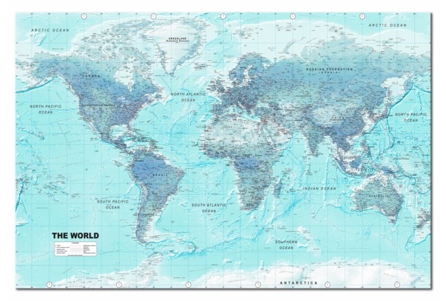 world map quadro di sughero