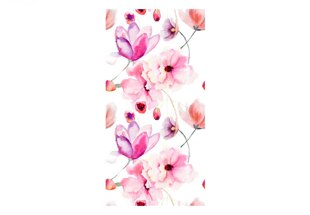 carta da parati fiori acquerello