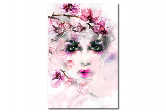 targa in metallo fiori donna
