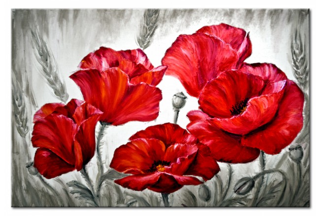 quadro sul vetro acrilico fiori