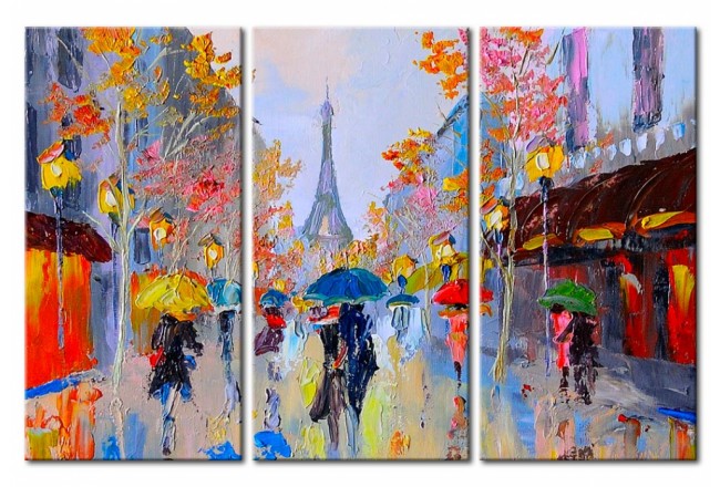 quadro paesaggio città parigi
