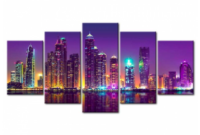 quadro città di notte
