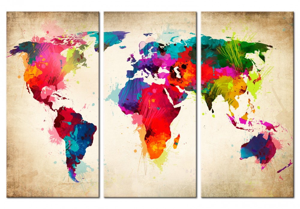 Rainbow Continents [Glass]