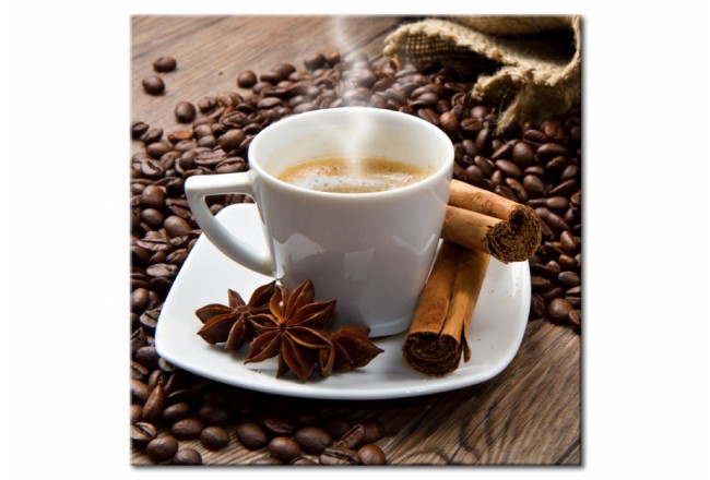 quadro su vetro caffè