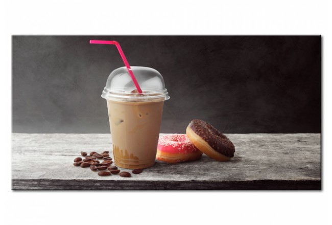 quadro su vetro acrilico per la cucina caffè bombolone