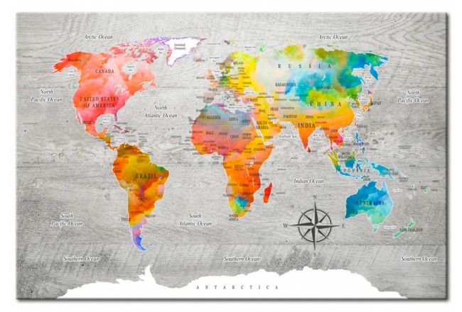 mappamondo sul vetro acrilico