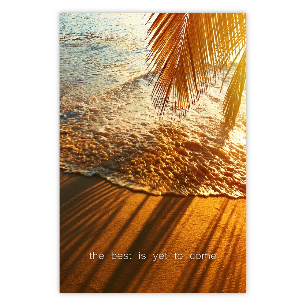 poster motivazionale spiaggia