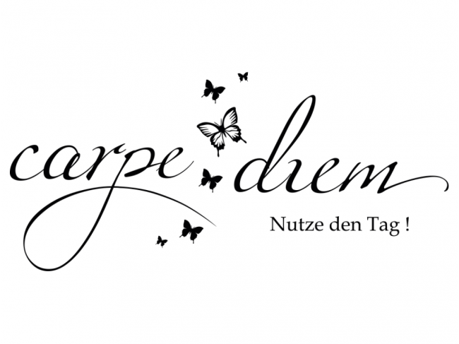 adesivo murale carpe diem