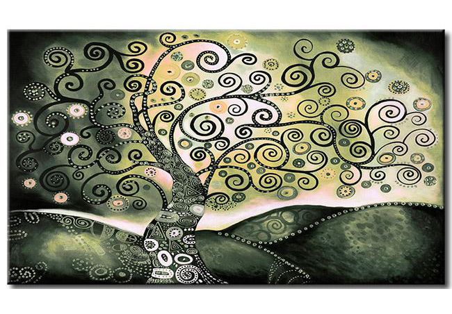 quadro astratto verde