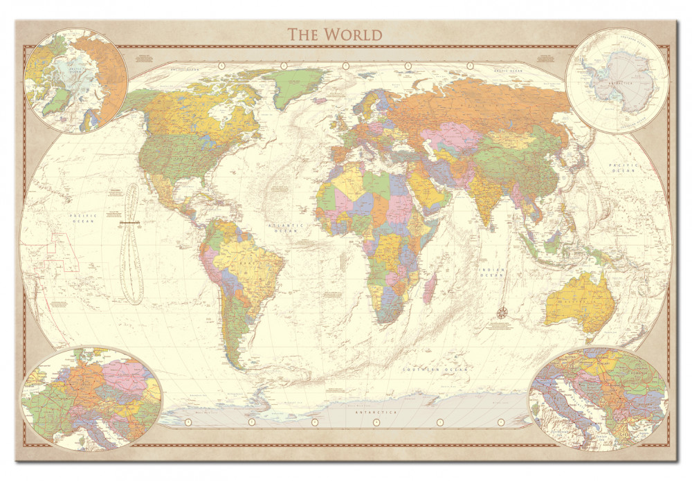 Cream World Map