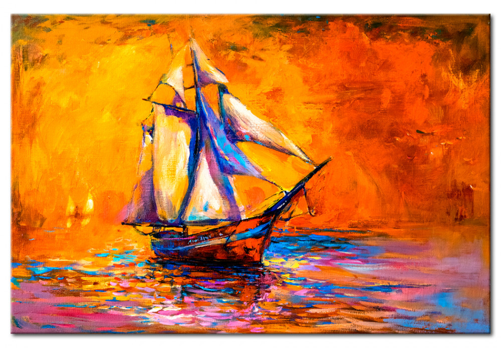 quadro tramonto del sole