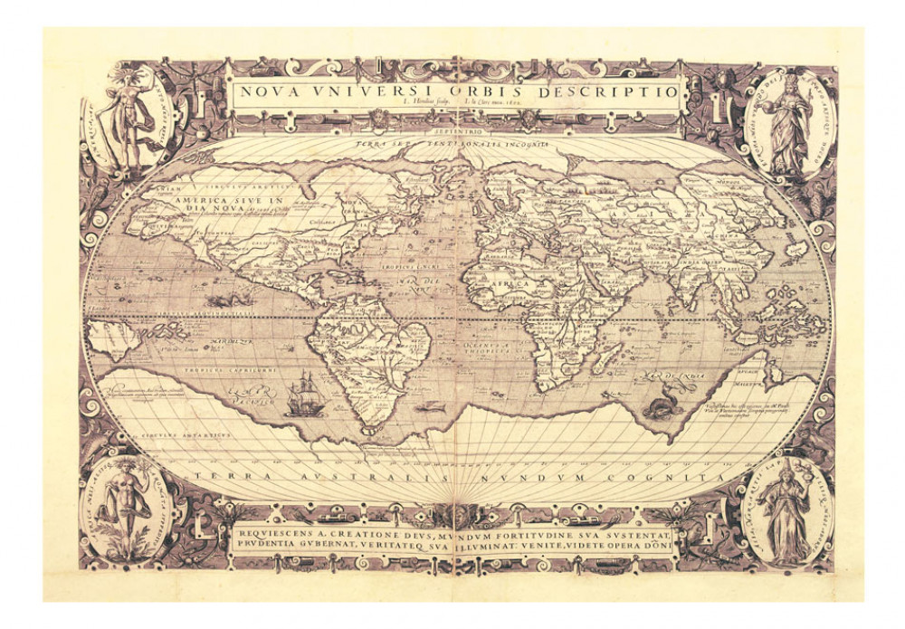 carta da parati mappamondo