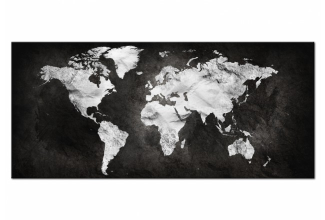quadro per il soggiorno mappamondo