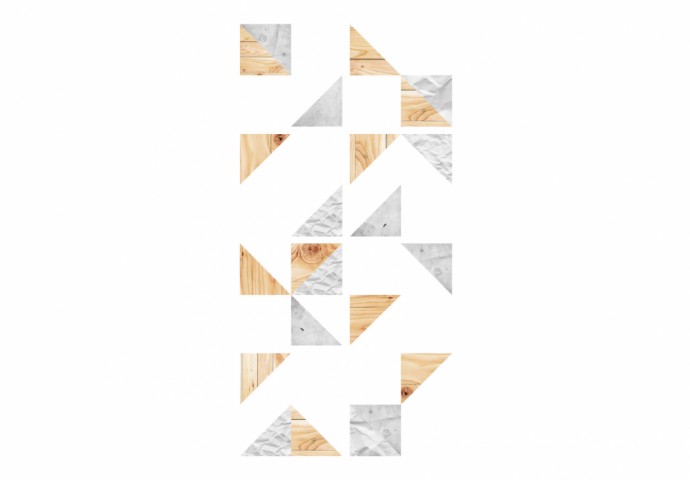 moderna carta da parati geometrica