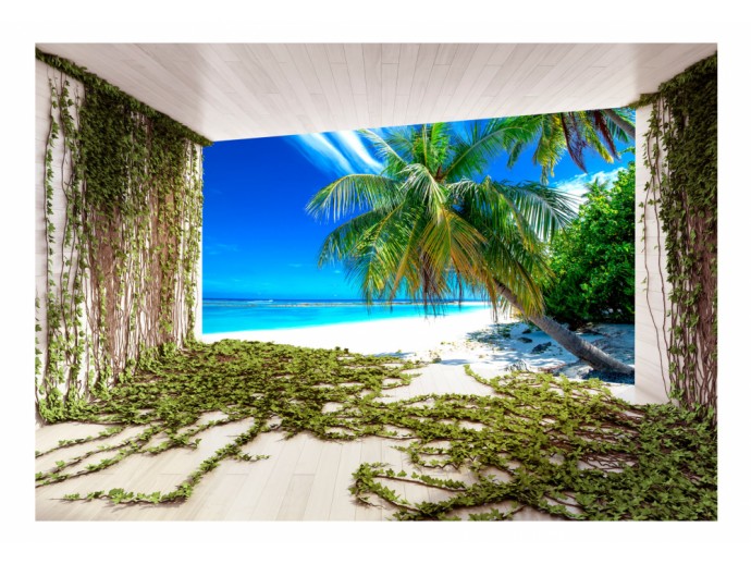 fototapeta plaża palmy