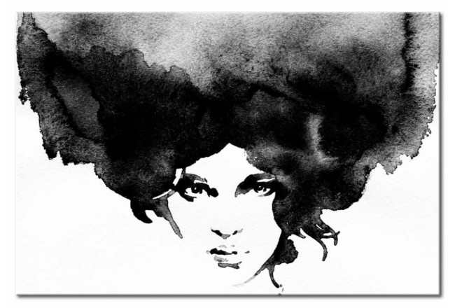 quadro bianco-nero donna
