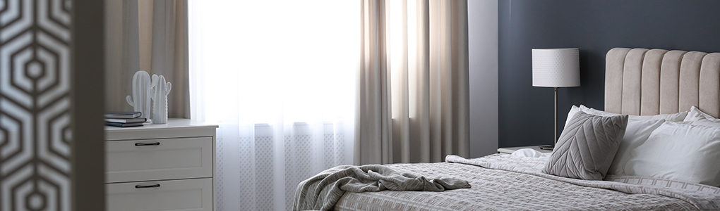 tende per camera da letto